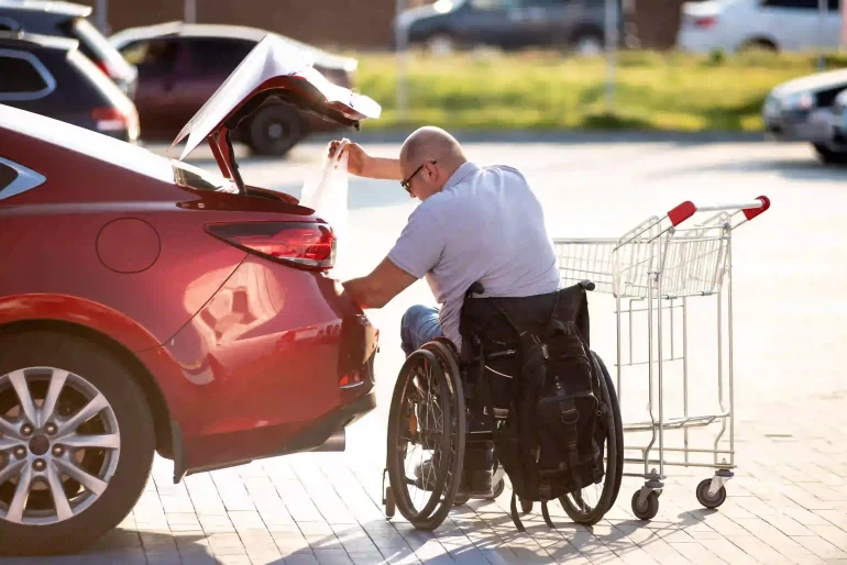 person with wheelchair