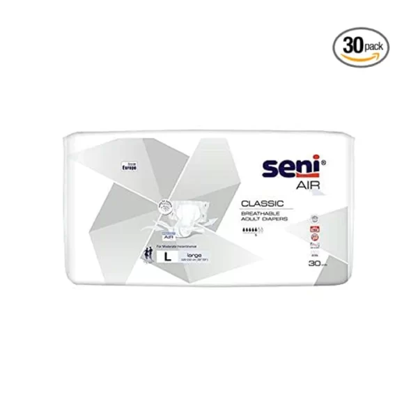 A White coloured package of Seniclassic Air Diaper