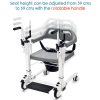 Patient Transfer cum Toilet Chair with Wheel - Rotatable Handle