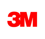 Red logo of 3M in white background