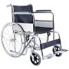 Basic wheelchair chromium plated - black