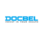 Light blue logo of Docbel