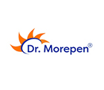 Red and blue logo of Dr. Morepen