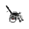 Reclinable Electric Wheelchair side profile in white background