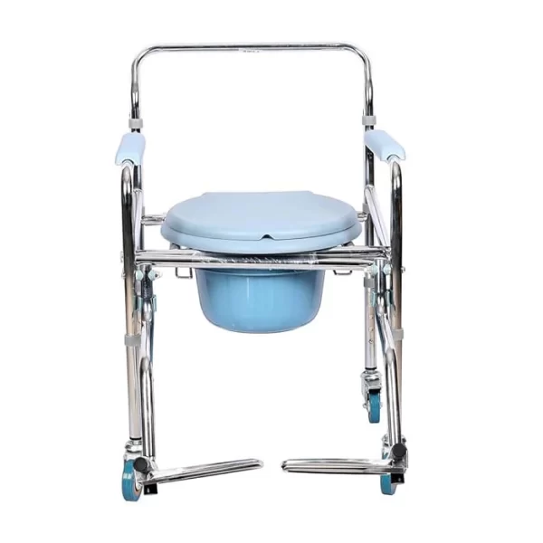 KME Commode Chair with Wheel and Footrest