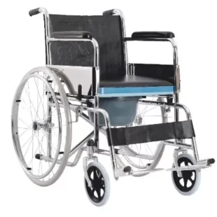 Basic Foldable Commode Wheel Chair