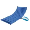 A blue coloured Scure Air Bed in a white background