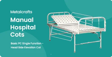 Manual Hospital Cots - Metal Crafts - Buy from Life Care Cart