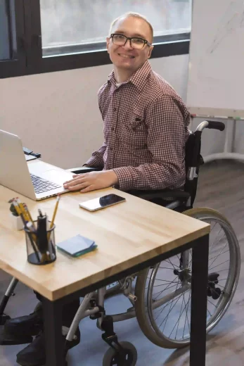 A person using wheelchair