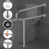 Wall Mounted U Shaped Stainless Steel Grab Bar Rails